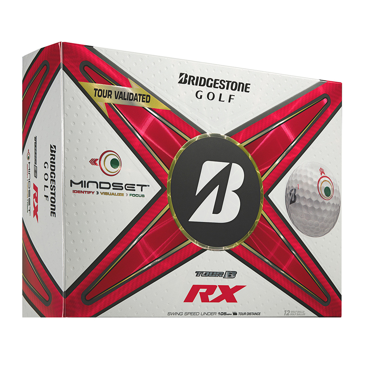 BRIDGESTONE GOLF TOUR B XS ホワイト 12個入り×2 Bridgestone Golf Tour B XS Golf Balls, 12 Pack, White